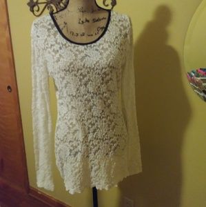 Lace design top
